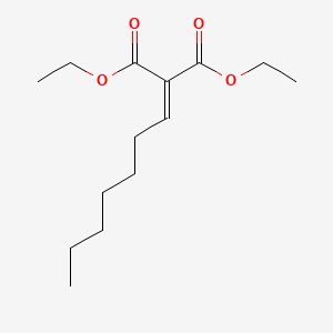 molecular formula C14H24O4 B8695087 Diethyl 2-heptylidenepropanedioate CAS No. 51615-31-7