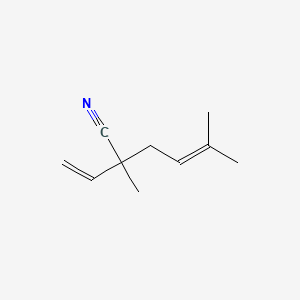 B8695160 4-Hexenenitrile, 2-ethenyl-2,5-dimethyl- CAS No. 97384-47-9