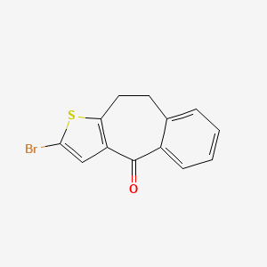 molecular formula C13H9BrOS B8695208 2-BROMO-9,10-DIHYDRO-4H-BENZO(4,5)CYCLOHEPTA(1,2-B)THIOPHEN-4-ONE 