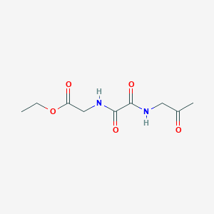 molecular formula C9H14N2O5 B8695264 Ethyl (2-oxo-2-((2-oxopropyl)amino)acetyl)glycinate 