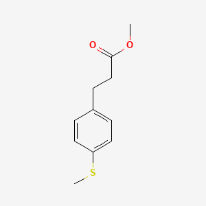 molecular formula C11H14O2S B8695448 Methyl 3-(4-(methylthio)phenyl)propanoate 