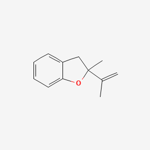molecular formula C12H14O B8695476 Benzofuran, 2,3-dihydro-2-methyl-2-(1-methylethenyl)- CAS No. 113334-54-6