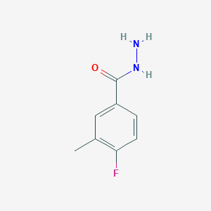 molecular formula C8H9FN2O B8695553 4-Fluoro-3-methylbenzohydrazide 