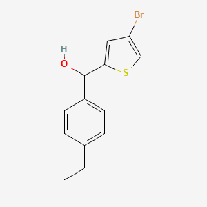 (4-Bromo-thiophen-2-yl)-(4-ethyl-phenyl)-methanol