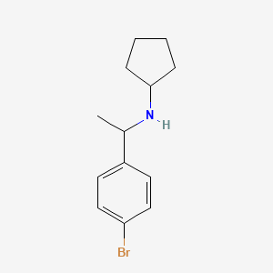 N-[1-(4-bromophenyl)ethyl]cyclopentanamine