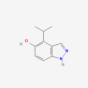 molecular formula C10H12N2O B8695801 4-isopropyl-1H-indazol-5-ol 