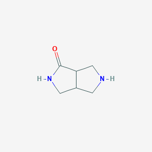 molecular formula C6H10N2O B8695811 Octahydropyrrolo[3,4-c]pyrrol-1-one 