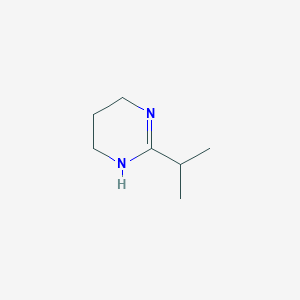 molecular formula C7H14N2 B8695846 2-(Propan-2-yl)-1,4,5,6-tetrahydropyrimidine CAS No. 80676-53-5