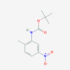 molecular formula C12H16N2O4 B8695896 Tert-butyl (2-methyl-5-nitrophenyl)carbamate 