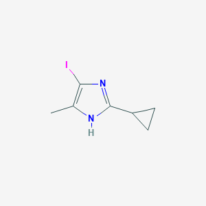 2-Cyclopropyl-5-iodo-4-methyl-1H-imidazole
