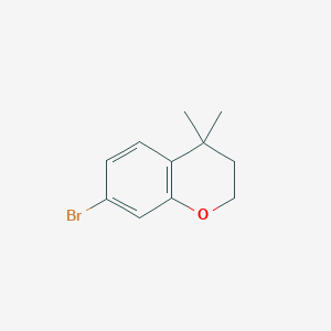 molecular formula C11H13BrO B8695921 7-Bromo-4,4-dimethylchroman 