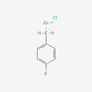 molecular formula C7H6ClFZn B8695970 4-Fluoro-benzylzinc chloride 