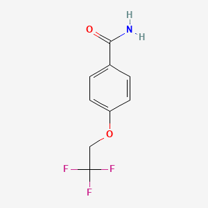 molecular formula C9H8F3NO2 B8695991 4-(2,2,2-Trifluoroethoxy)benzamide 