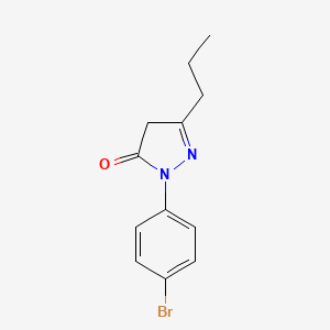 2-(4-bromophenyl)-2,4-dihydro-5-propyl-3H-Pyrazol-3-one
