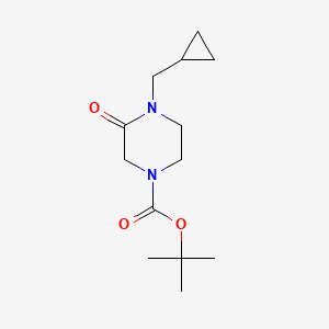 4-Cyclopropylmethyl-3-oxopiperazine-1-carboxylic acid tert-butyl ester
