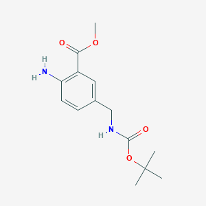 Methyl 2-amino-5-({[(1,1-dimethylethoxy)carbonyl]amino}methyl)benzoate