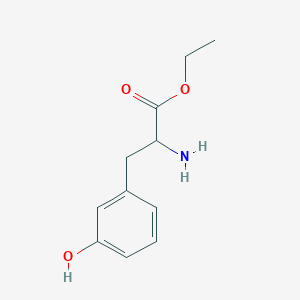 molecular formula C11H15NO3 B8696061 Ethyl 2-amino-3-(3-hydroxyphenyl)propanoate CAS No. 34081-18-0