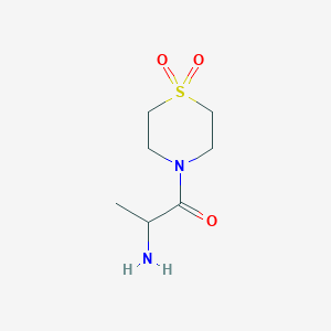 4-(2-Aminopropanoyl)-1lambda6-thiomorpholine-1,1-dione