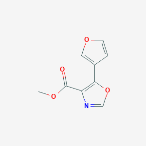 molecular formula C9H7NO4 B8696095 Methyl 5-(3-furyl)oxazole-4-carboxylate CAS No. 88352-88-9