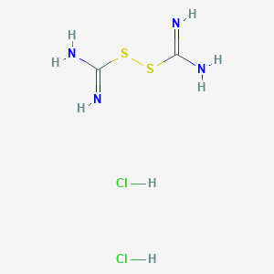 molecular formula C2H8Cl2N4S2 B086961 Formamidine, 1,1'-dithiodi-, dihydrochloride CAS No. 14807-75-1
