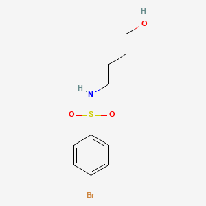 molecular formula C10H14BrNO3S B8696120 4-Bromo-N-(4-hydroxybutyl)benzene-1-sulfonamide CAS No. 918638-43-4