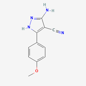 5-amino-3-(4-methoxy-phenyl)-1H-pyrazole-4-carbonitrile