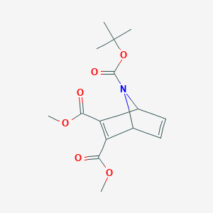 molecular formula C15H19NO6 B8696165 7-Azabicyclo[2.2.1]hepta-2,5-diene-2,3,7-tricarboxylic acid 2,3-dimethyl 7-tert-butyl ester 