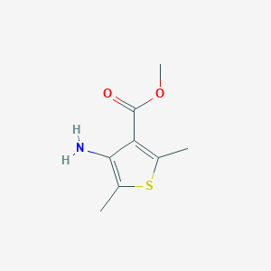 molecular formula C8H11NO2S B8696195 Methyl 4-amino-2,5-dimethylthiophene-3-carboxylate CAS No. 76575-77-4
