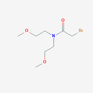 molecular formula C8H16BrNO3 B8696223 2-bromo-N,N-bis(2-methoxyethyl)acetamide 
