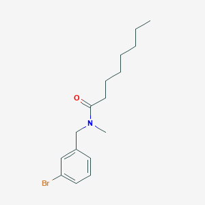 molecular formula C16H24BrNO B8696231 N-methyl-N-(3-bromobenzyl)octanamide 