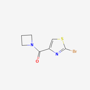 molecular formula C7H7BrN2OS B8696248 4-(Azetidin-1-ylcarbonyl)-2-bromo-1,3-thiazole CAS No. 919784-50-2