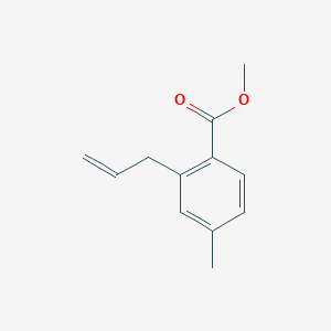 molecular formula C12H14O2 B8696290 2-Allyl-4-methyl-benzoic acid methyl ester 