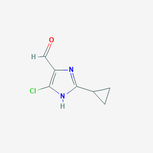 4-chloro-2-cyclopropyl-1H-imidazole-5-carbaldehyde
