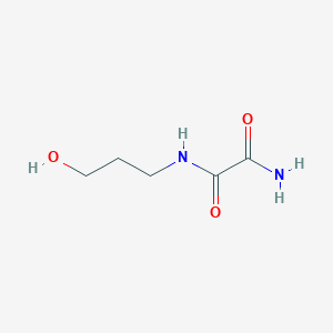 molecular formula C5H10N2O3 B8696399 N~1~-(3-Hydroxypropyl)ethanediamide CAS No. 61273-20-9