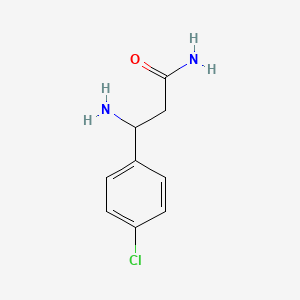 molecular formula C9H11ClN2O B8696430 3-Amino-3-(4-chlorophenyl)propanamide CAS No. 771527-89-0