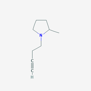 molecular formula C9H15N B8696451 (R)-1-(But-3-yn-1-yl)-2-methylpyrrolidine 