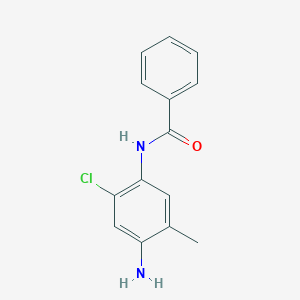 molecular formula C14H13ClN2O B086967 N-(4-Amino-2-chloro-5-methylphenyl)benzamide CAS No. 121-22-2
