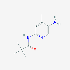 5-Amino-4-methyl-2-(trimethylacetyl)aminopyridine