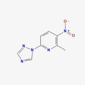 2-Methyl-3-nitro-6-(1H-1,2,4-triazol-1-yl)pyridine