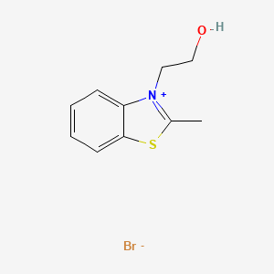B8696833 Benzothiazolium, 3-(2-hydroxyethyl)-2-methyl-, bromide CAS No. 63123-34-2