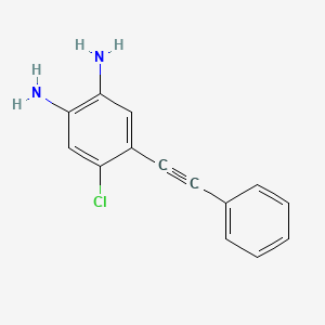 4-Chloro-5-phenylethynyl-benzene-1,2-diamine