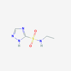 molecular formula C4H8N4O2S B8696884 N-ethyl-1H-1,2,4-triazole-3-sulfonamide 