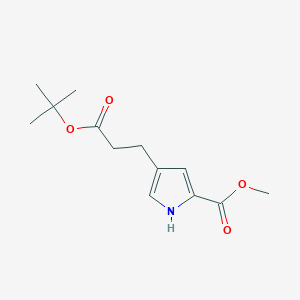 methyl 4-(3-tert-butoxy-3-oxopropyl)-1H-pyrrole-2-carboxylate
