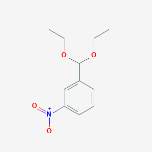 molecular formula C11H15NO4 B8696989 1-(Diethoxymethyl)-3-nitrobenzene CAS No. 2403-49-8