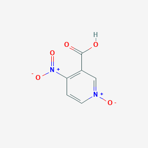molecular formula C6H4N2O5 B086970 4-Nitronicotinic acid N-oxide CAS No. 1078-05-3