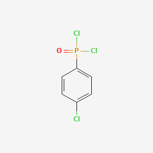 molecular formula C6H4Cl3OP B8697053 Phosphonic dichloride, (4-chlorophenyl)- CAS No. 22585-81-5