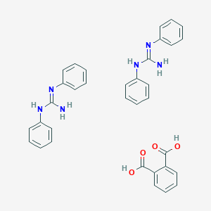 molecular formula C34H32N6O4 B086971 1,3-Diphenylguanidinium phthalate CAS No. 118-99-0