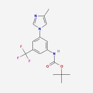 tert-Butyl (3-(4-methyl-1H-imidazol-1-yl)-5-(trifluoromethyl)phenyl)carbamate
