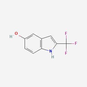 molecular formula C9H6F3NO B8697121 2-(Trifluoromethyl)-1h-indol-5-ol 