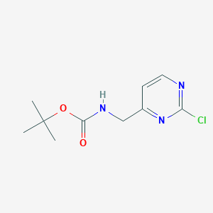 molecular formula C10H14ClN3O2 B8697123 tert-Butyl ((2-chloropyrimidin-4-yl)methyl)carbamate 